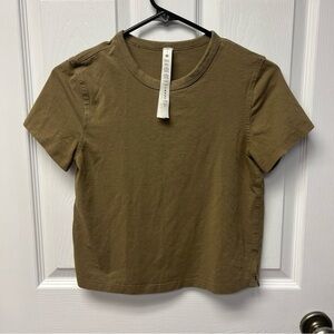 Lululemon Classic-Fit Cotton-Blend T-Shirt "Artifact" - Sz 2